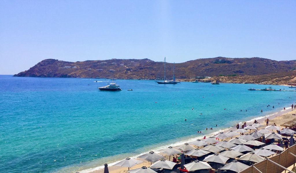Super Paradise Beach in Mykonos Greece - A Trendsetting and Exclusive Destination