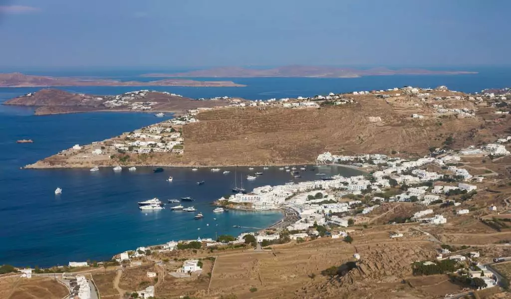 View of Paradise Beach in Mykonos Greece - Exploring Mykonos on a Budget