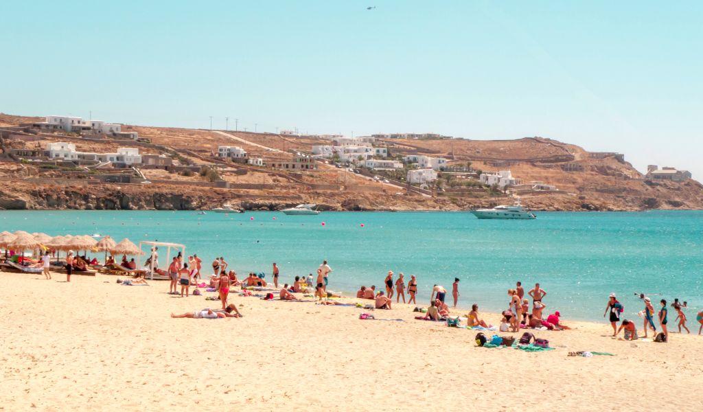 Kalo Livadi Beach Mykonos Greece