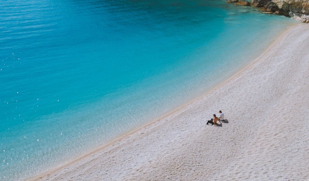 Couple in the Beach - Mykonos Honeymoon
