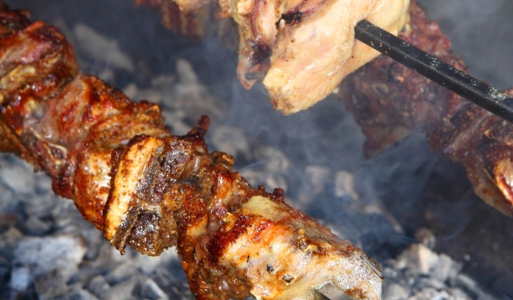 Meat on a Spit- Greek Easter in Mykonos