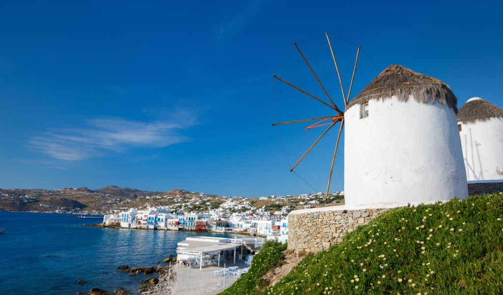Mykonos Island Greece during Spring